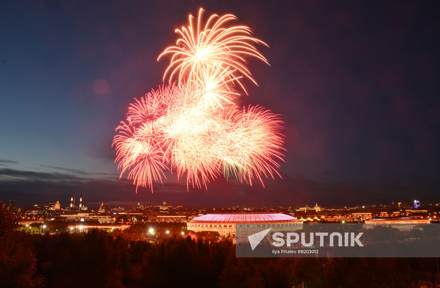 Russia Border Guards Day Firework