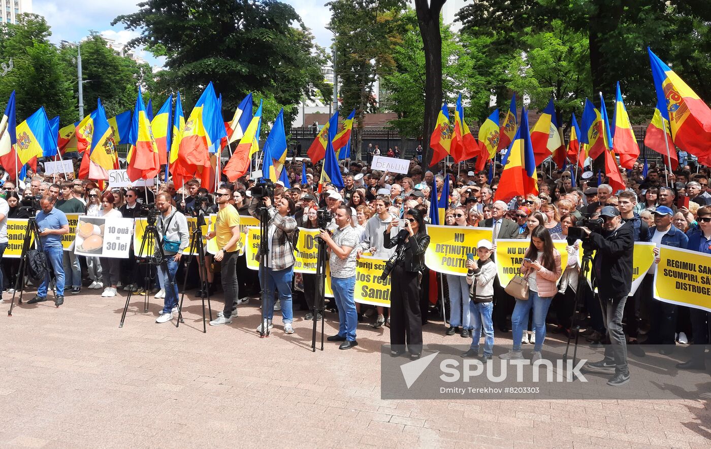 Moldova Ex-President Detention Protest