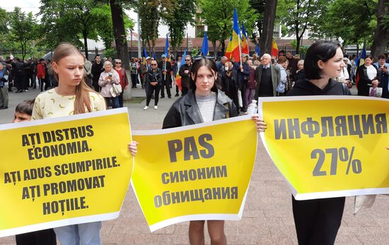 Moldova Ex-President Detention Protest