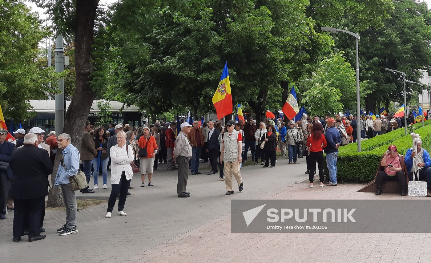 Moldova Ex-President Detention Protest