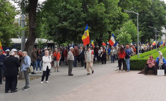 Moldova Ex-President Detention Protest