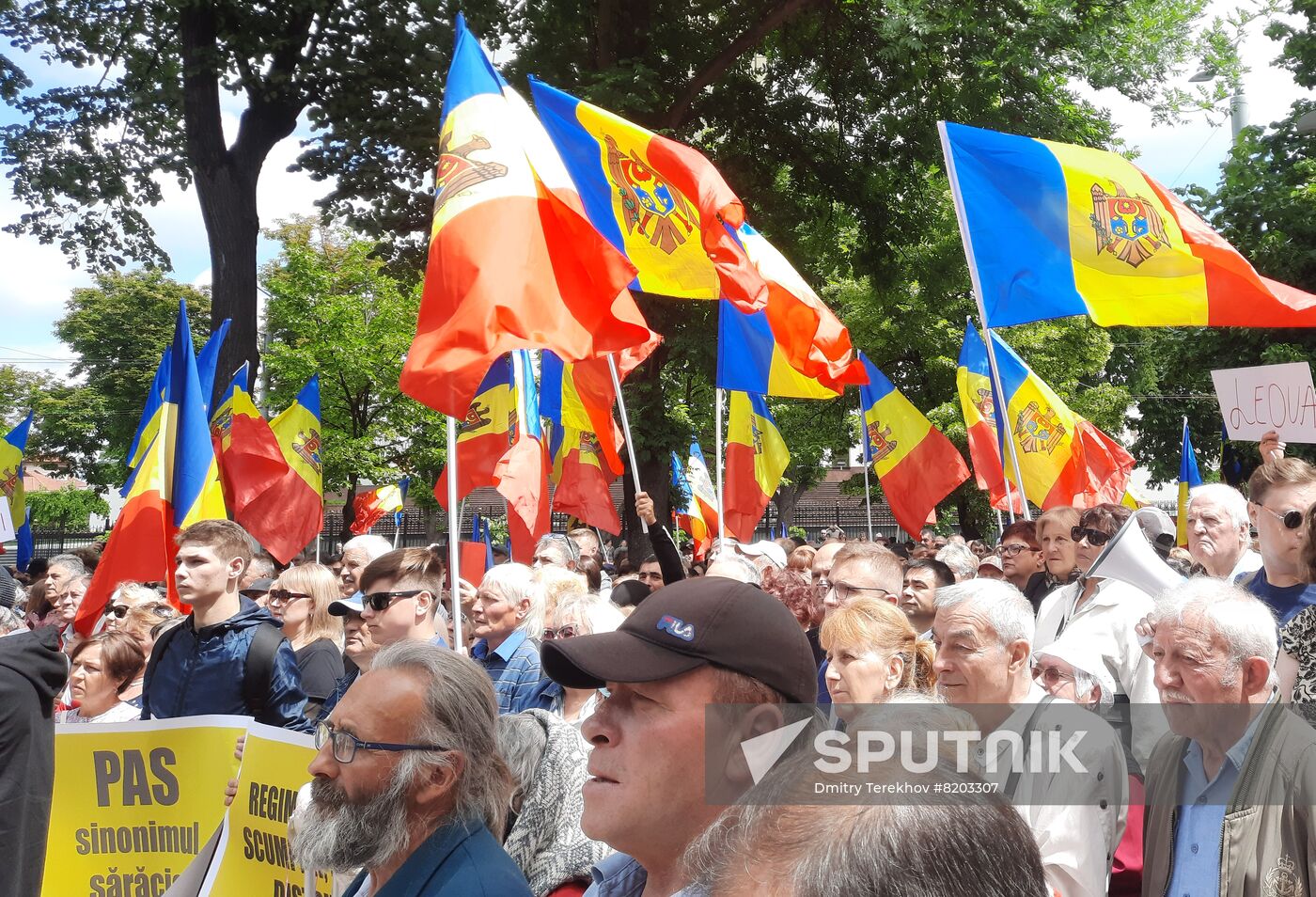 Moldova Ex-President Detention Protest