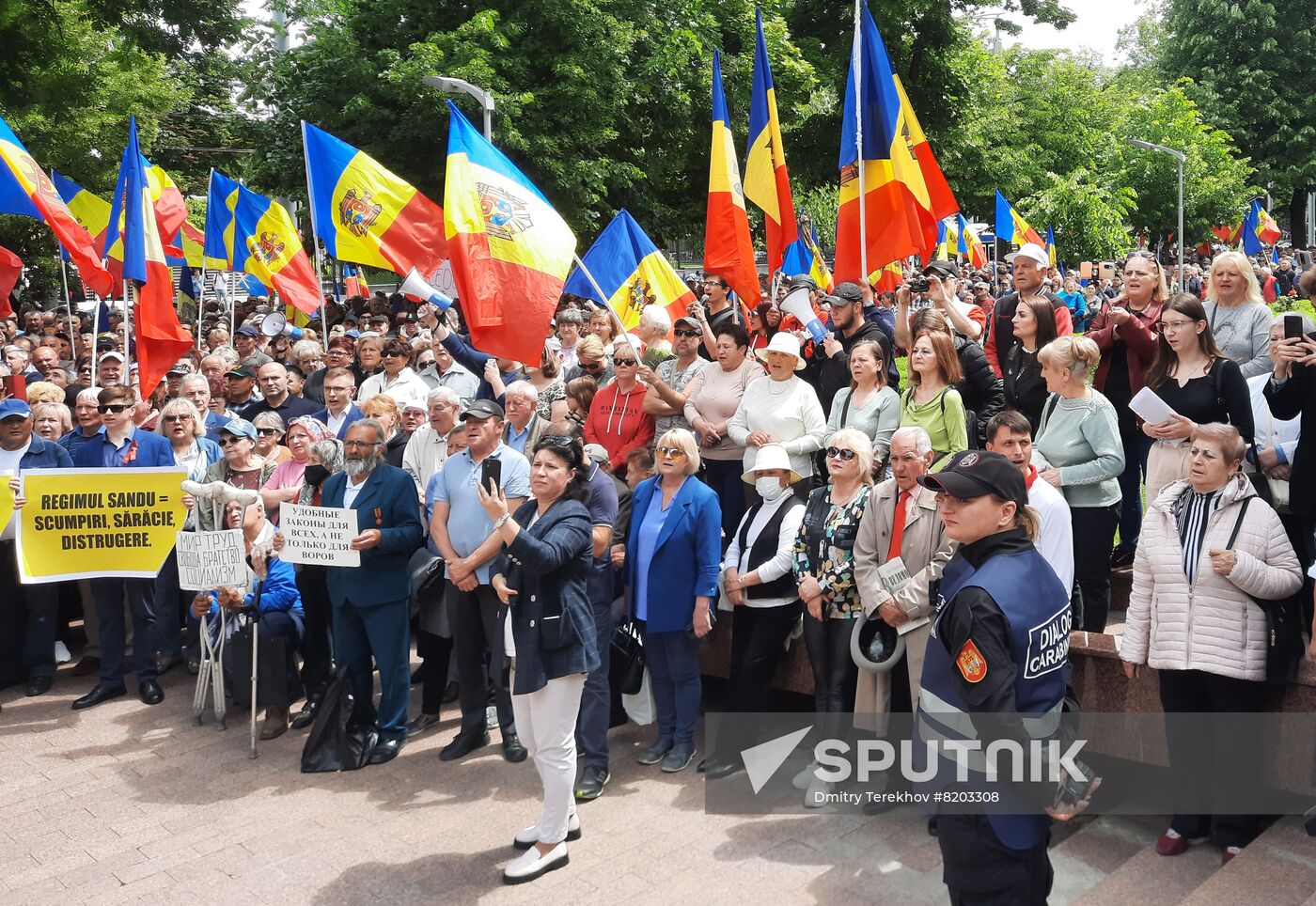Moldova Ex-President Detention Protest