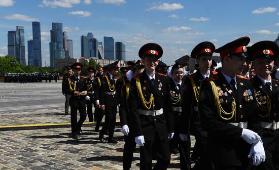 Russia Cadets Parade