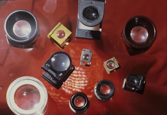 Collector of unique colored magnifying glasses Viktor Abramov