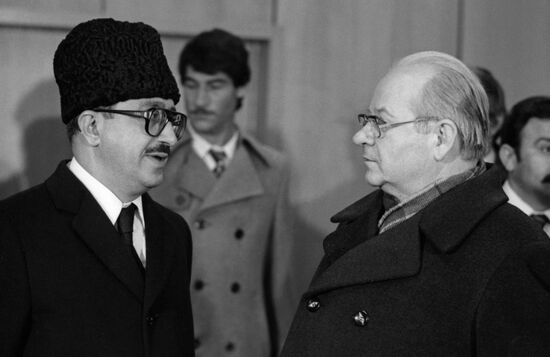 Iraqi Foreign Minister Tariq Aziz in USSR