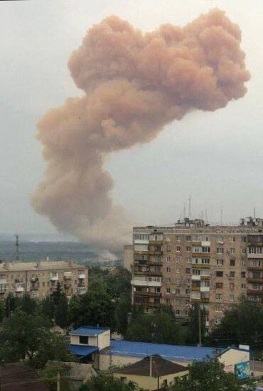 LPR Russia Ukraine Military Operation Chemical Tank Explosion