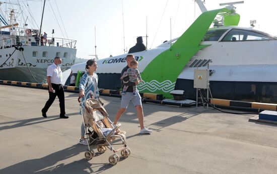 Russia Crimea Sea Transport Resumption