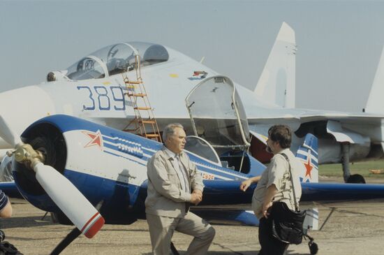 Air show on Soviet Air Force Day