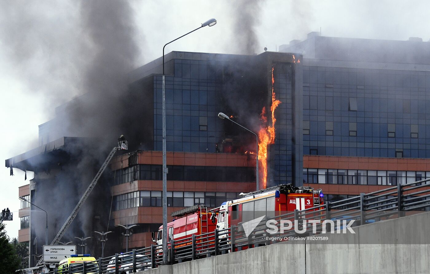 Russia Business Centre Fire