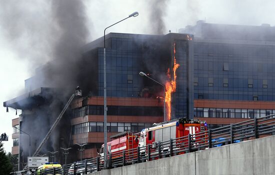 Russia Business Centre Fire