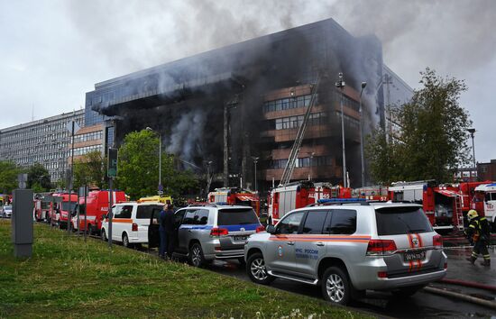 Russia Business Centre Fire