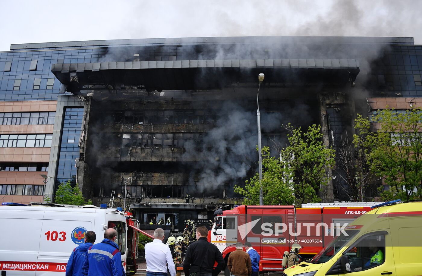 Russia Business Centre Fire