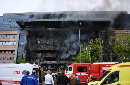 Russia Business Centre Fire