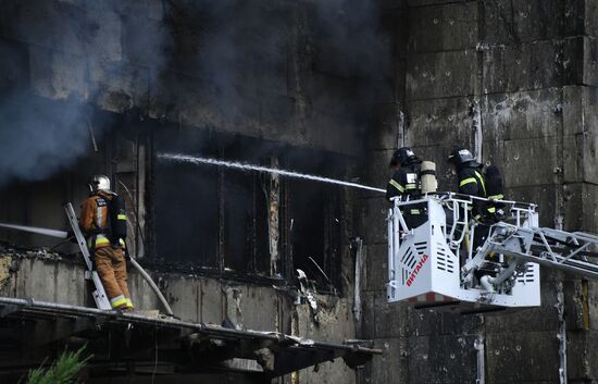 Russia Business Centre Fire