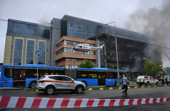 Russia Business Centre Fire