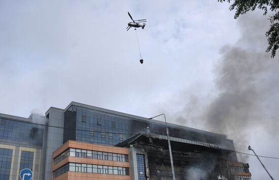 Russia Business Centre Fire