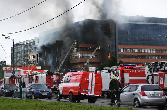 Russia Business Centre Fire