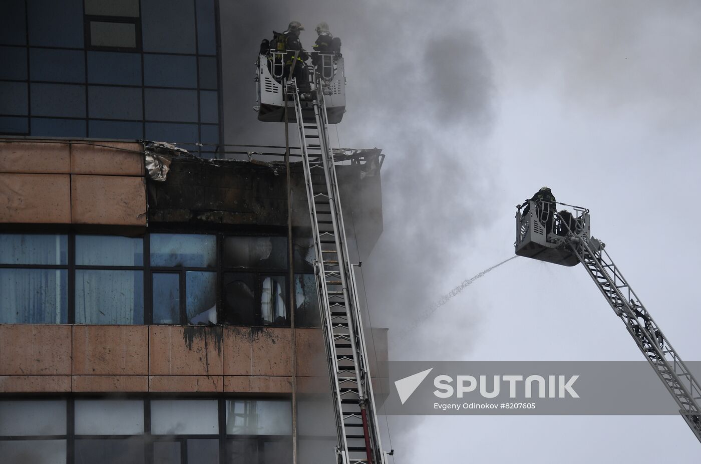 Russia Business Centre Fire