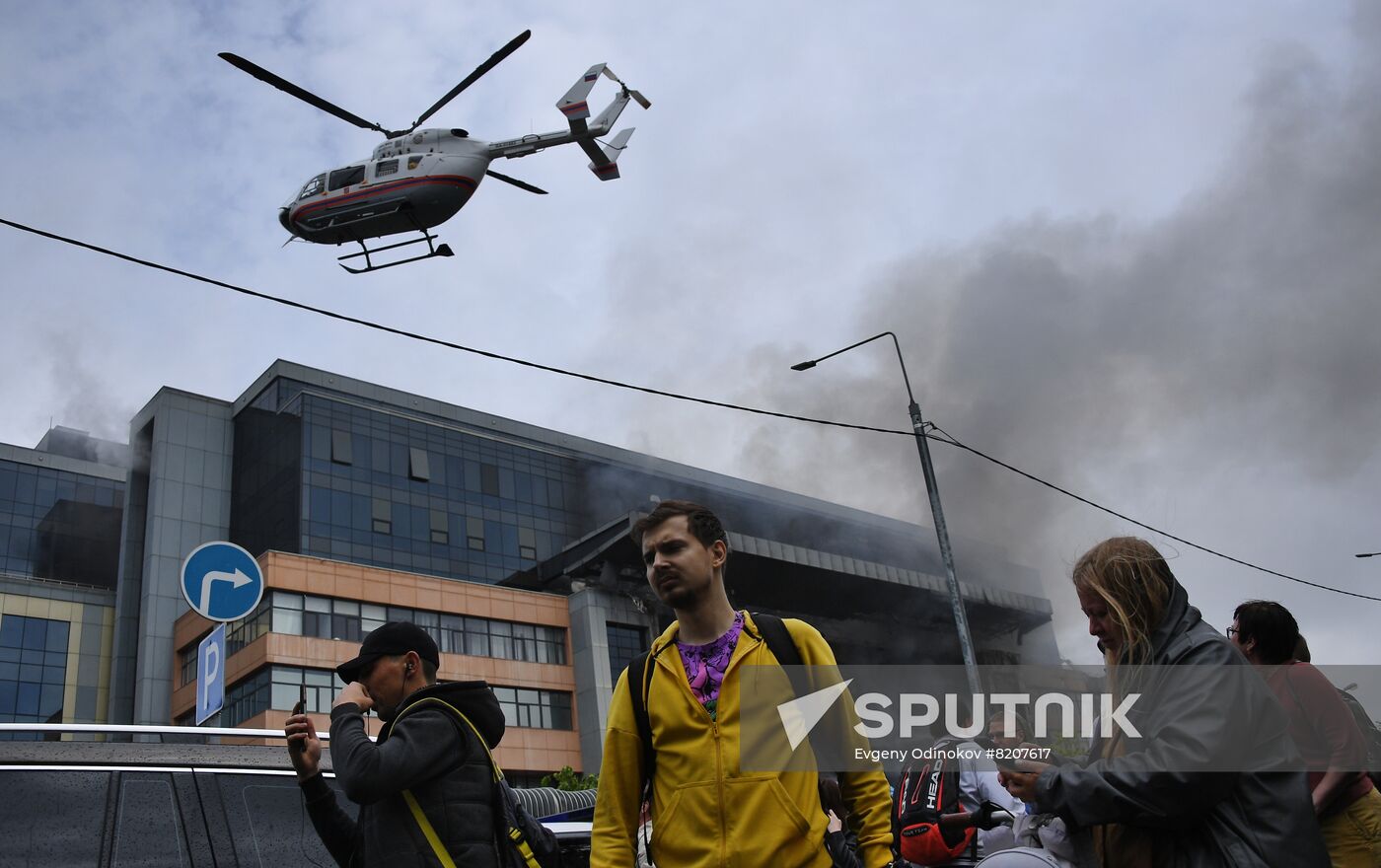 Russia Business Centre Fire