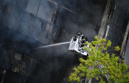 Russia Business Centre Fire