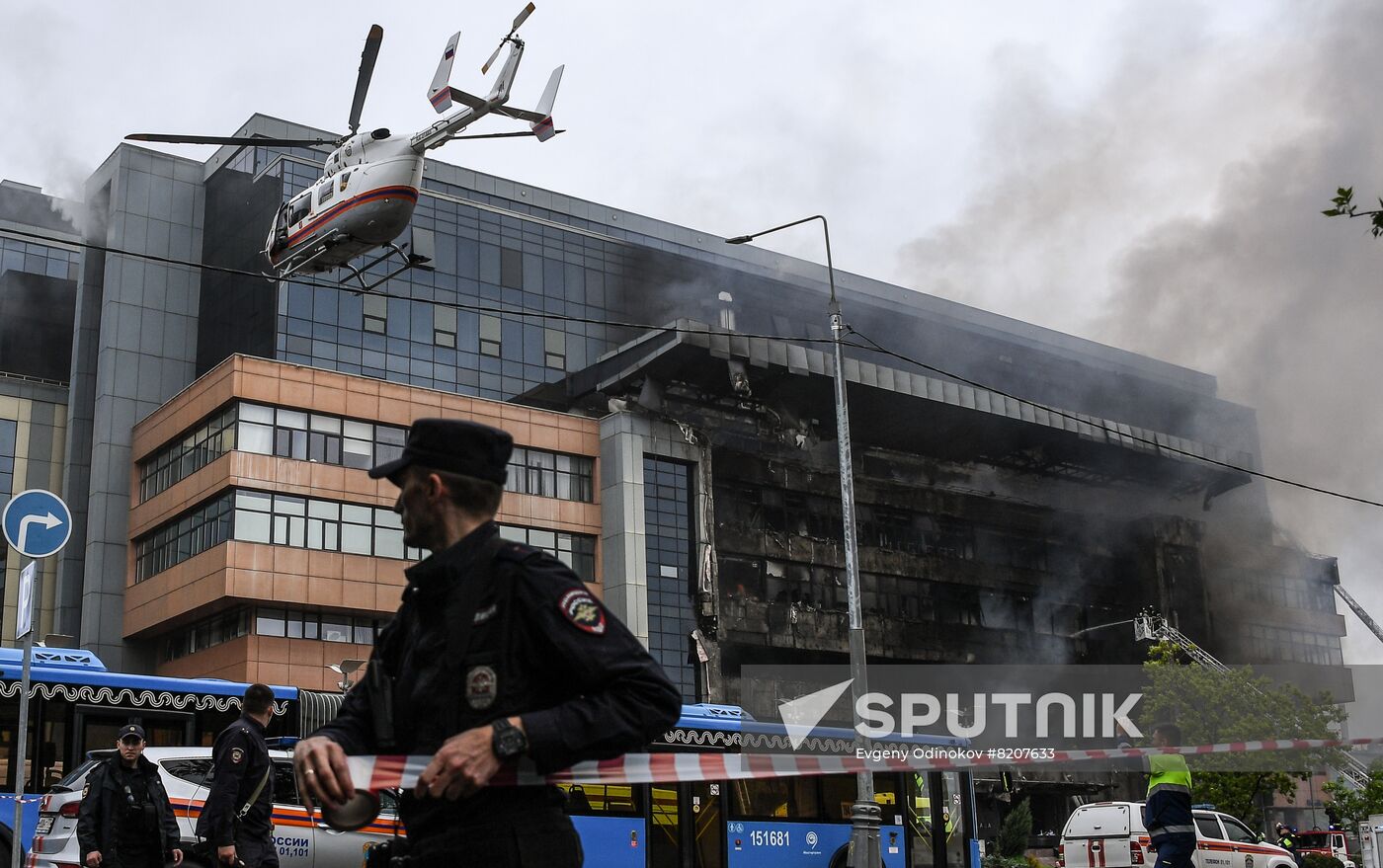 Russia Business Centre Fire