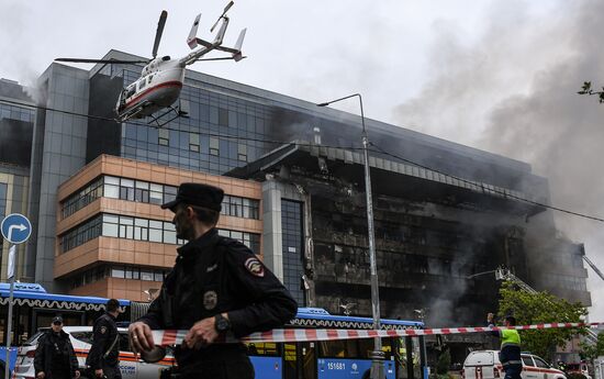 Russia Business Centre Fire