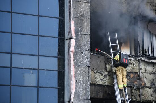 Russia Business Centre Fire