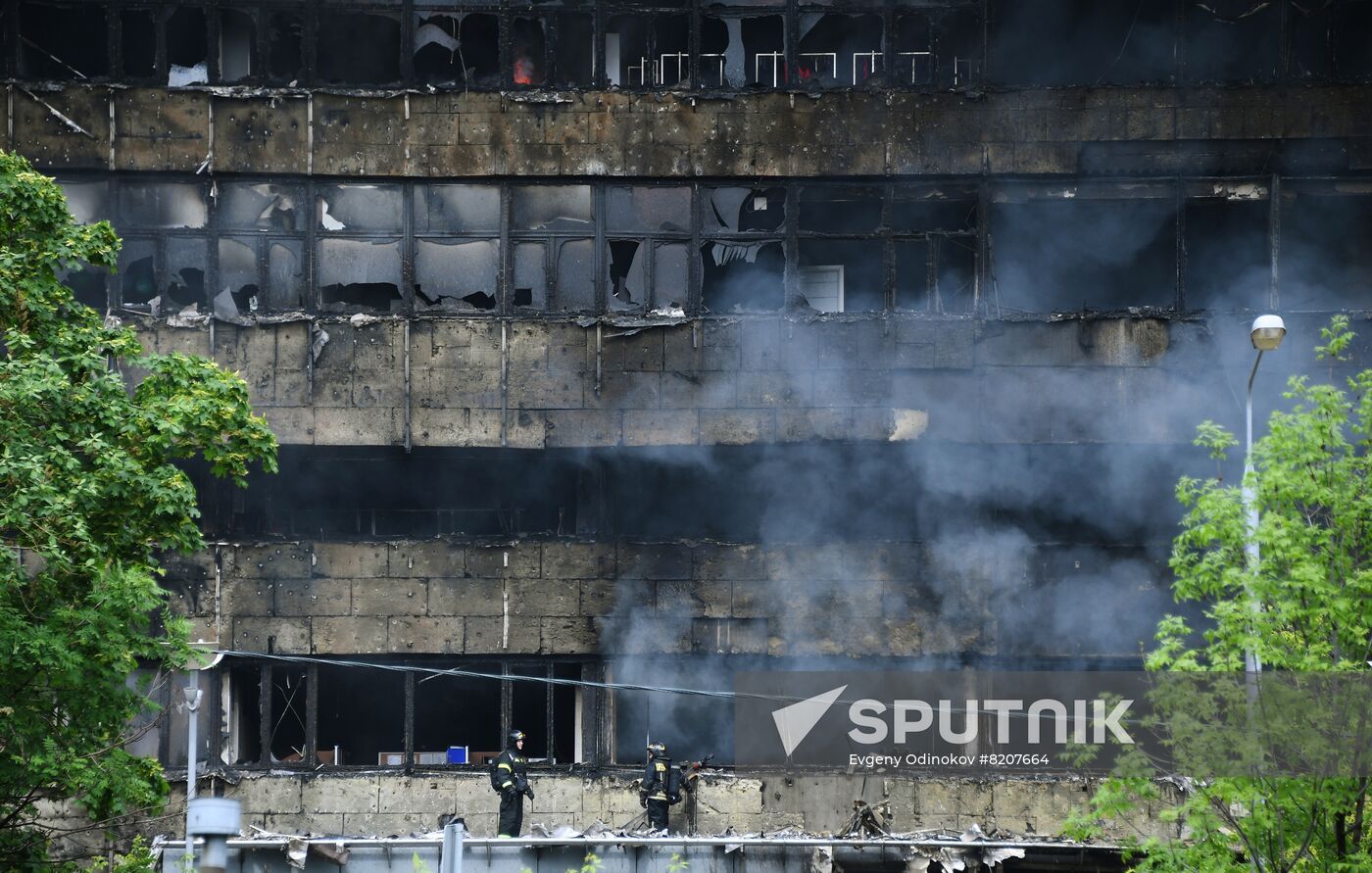 Russia Business Centre Fire