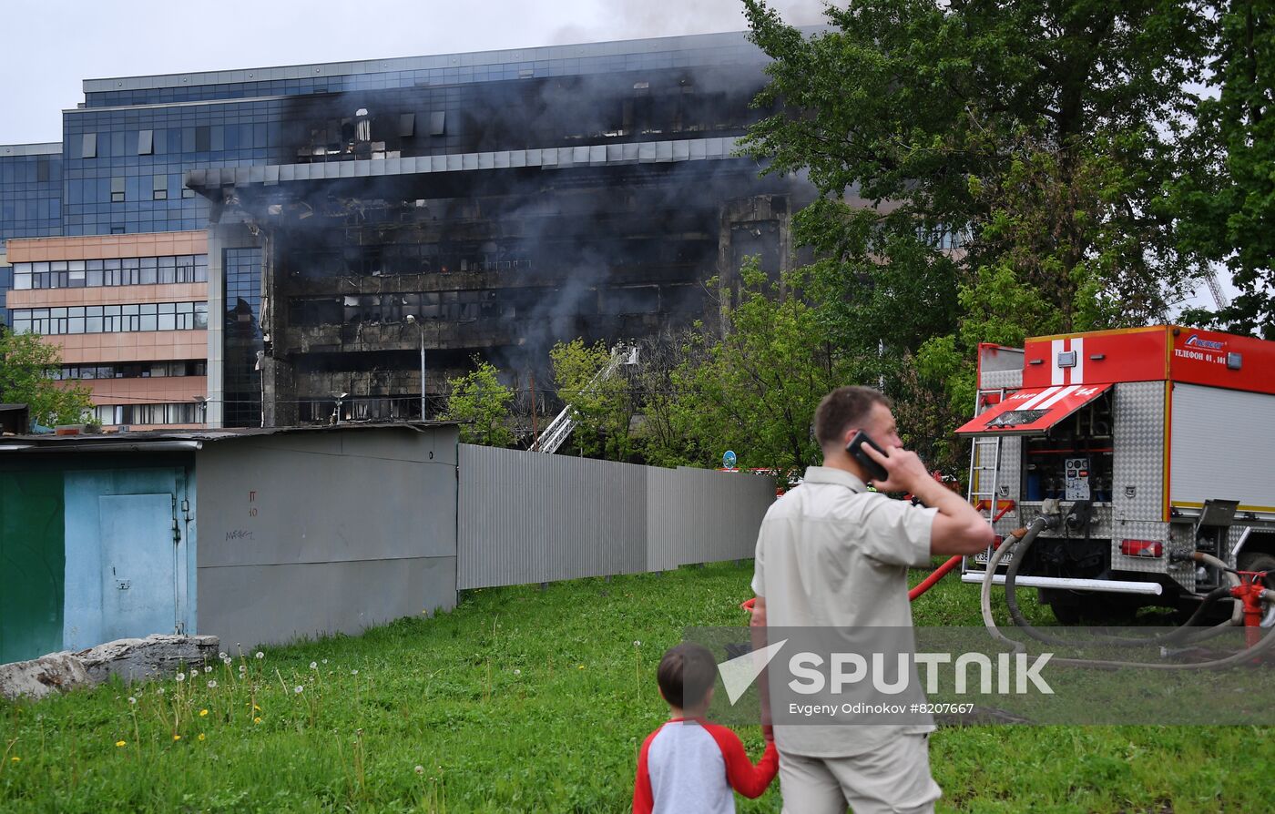 Russia Business Centre Fire