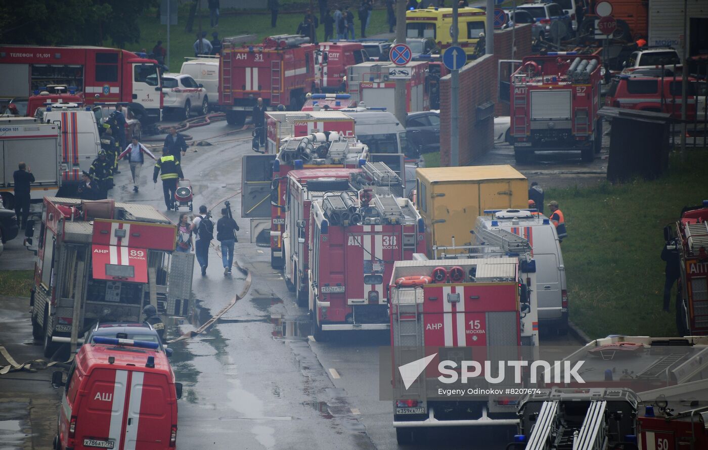 Russia Business Centre Fire