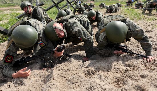 Russia Seaborne Assault Naval Infantry Contest
