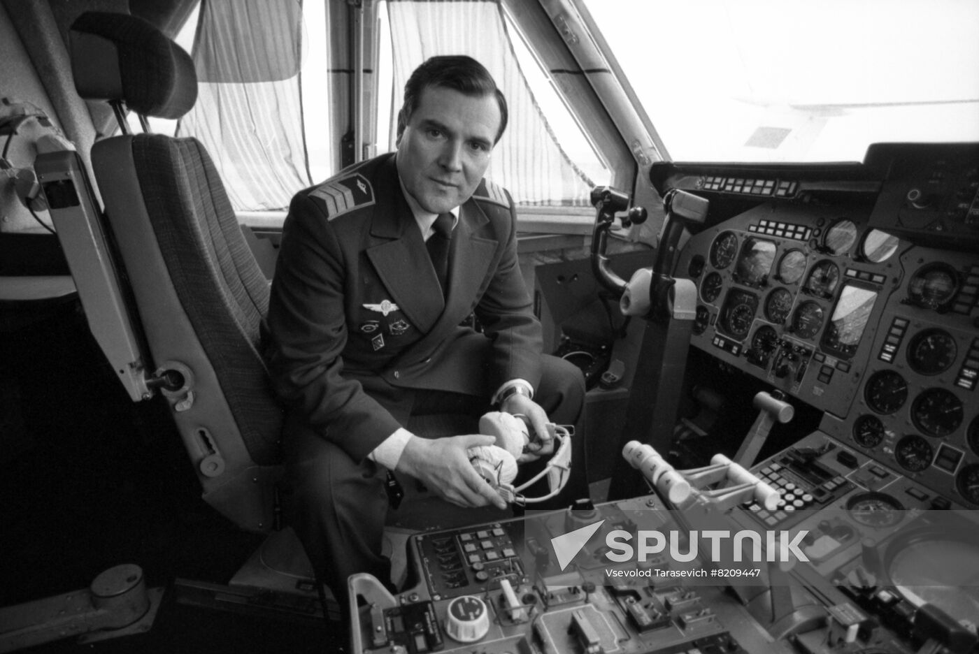 Merited pilot of the USSR Anatoly Kaledin