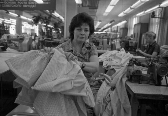 Smena's seamstress-minder Larisa Sharova