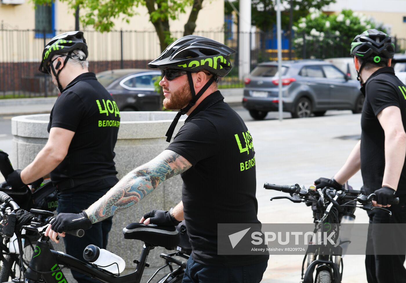 Russia Moscow Bicycle Patrol