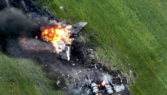 Ukraine Russia Military Operation MiG-29 Shooting Down
