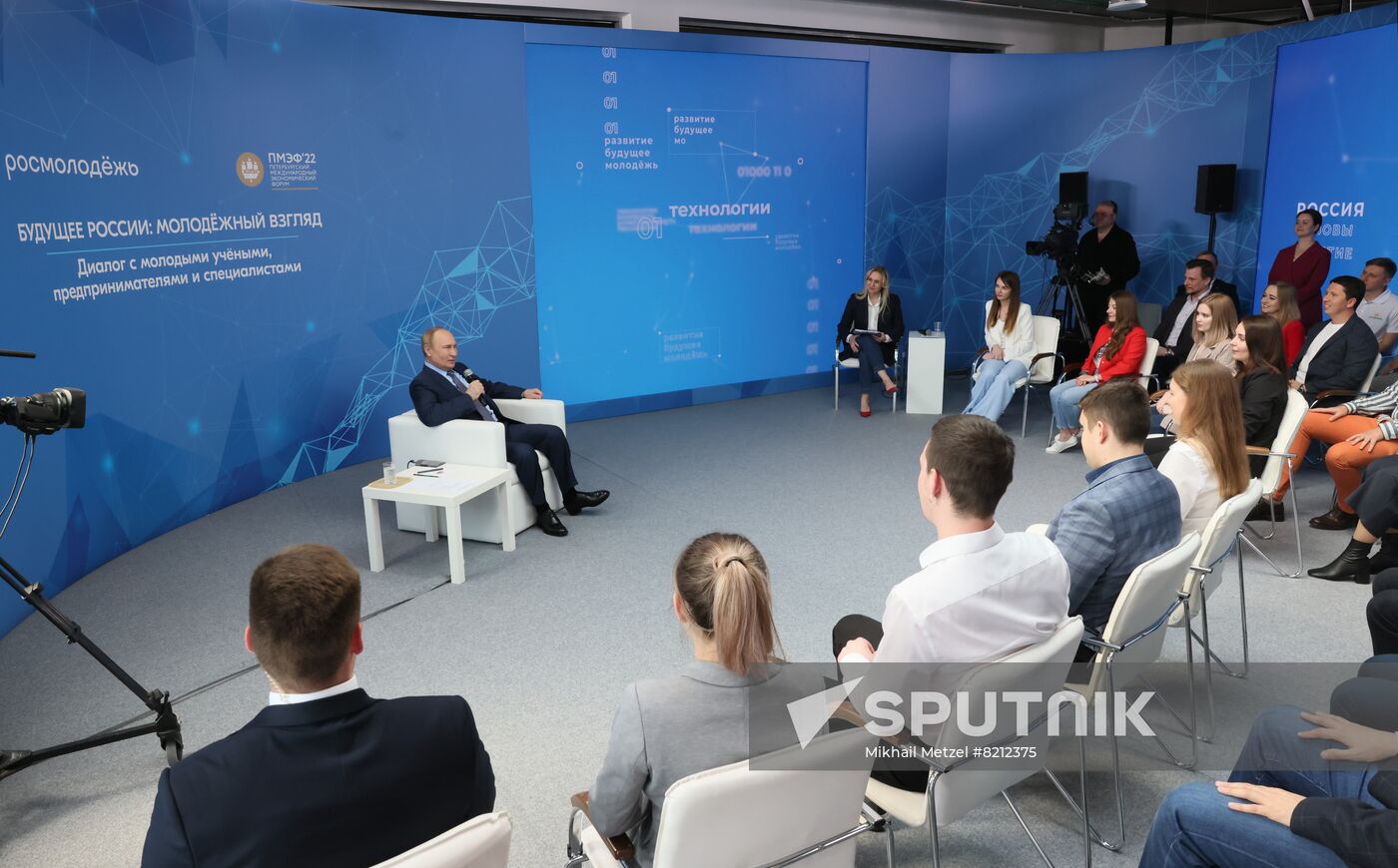 Russia Putin SPIEF Youth Participants