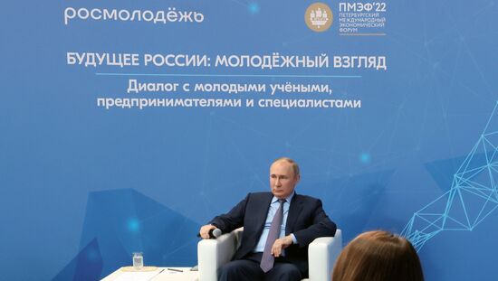 Russia Putin SPIEF Youth Participants