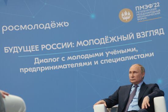 Russia Putin SPIEF Youth Participants