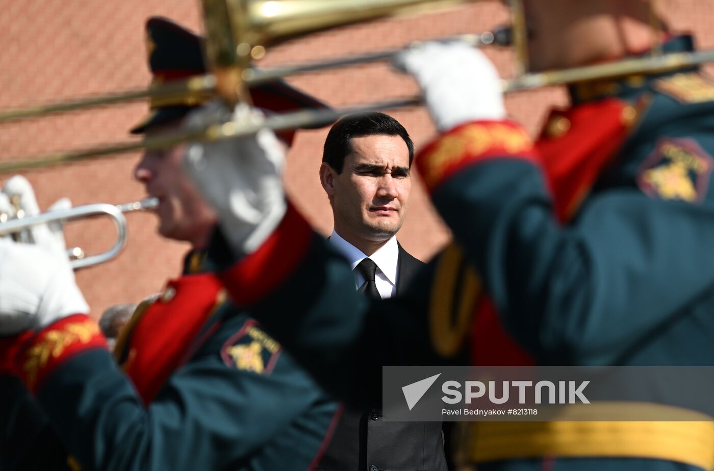 Russia Turkmenistan Wreath Laying