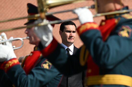 Russia Turkmenistan Wreath Laying