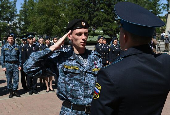 Russia Law Enforcement Officers Oath Taking