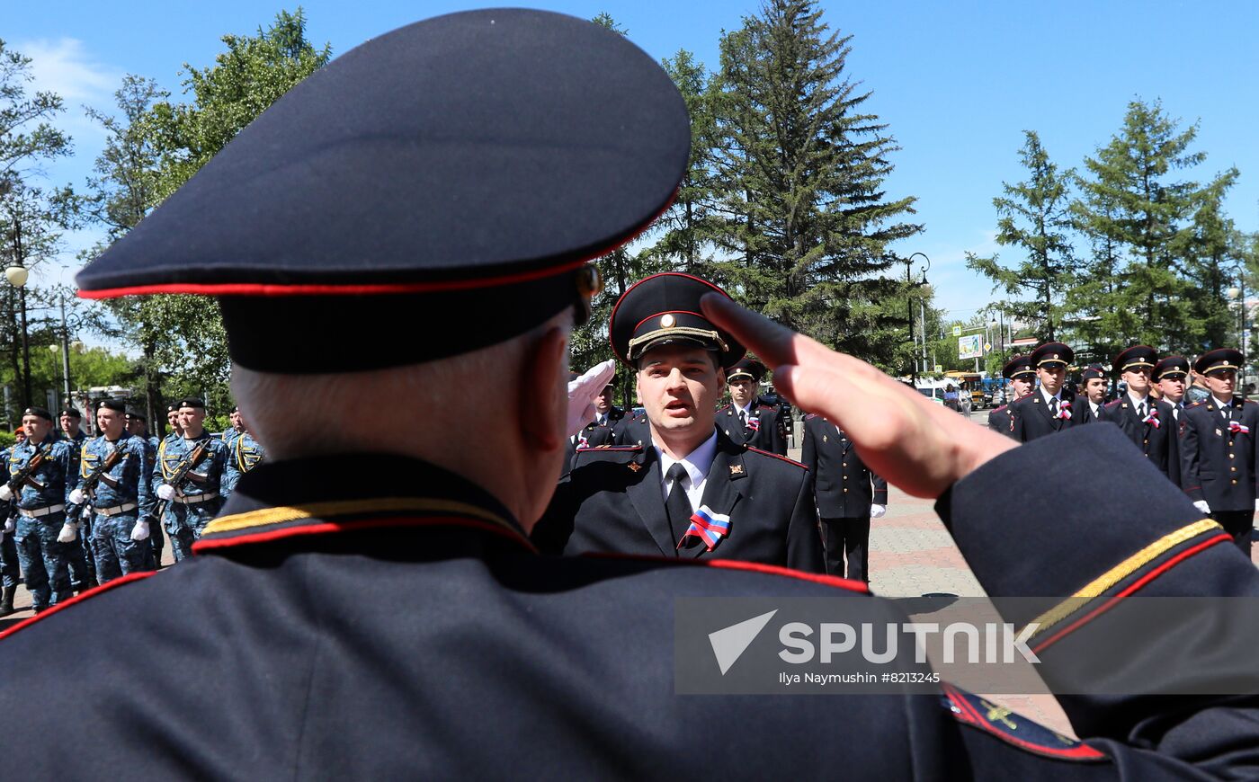 Russia Law Enforcement Officers Oath Taking