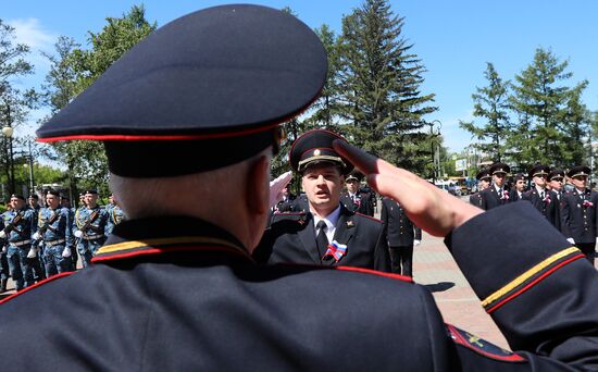 Russia Law Enforcement Officers Oath Taking