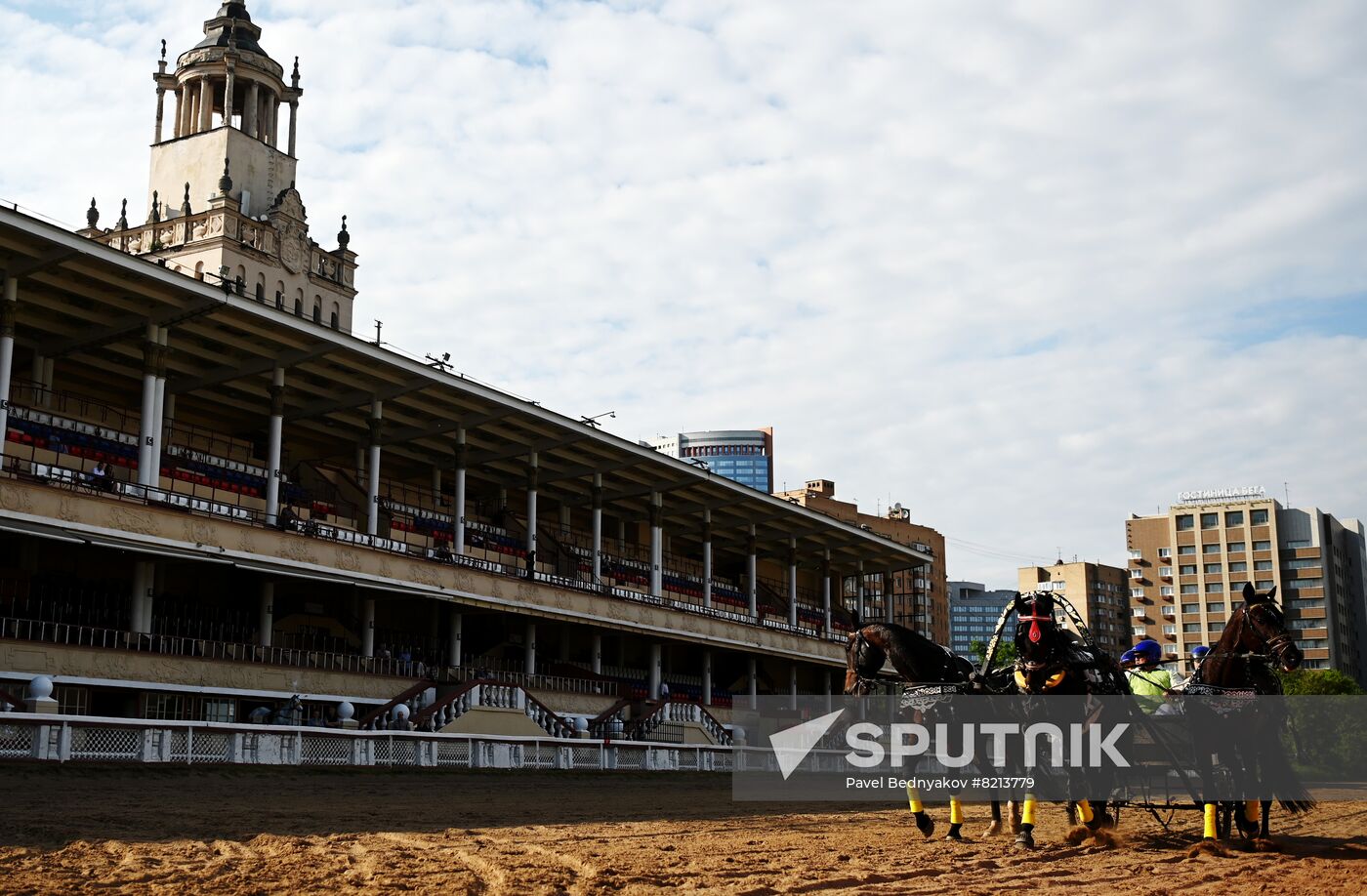 Russia Horse Breeding Troika Races