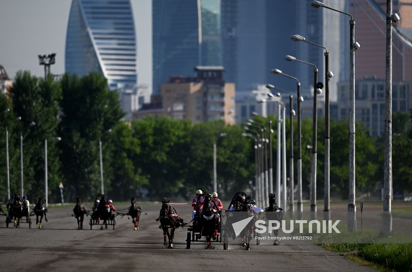 Russia Horse Breeding Troika Races