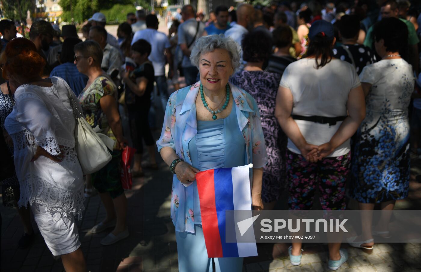 Ukraine Melitopol Russia Day Celebrations