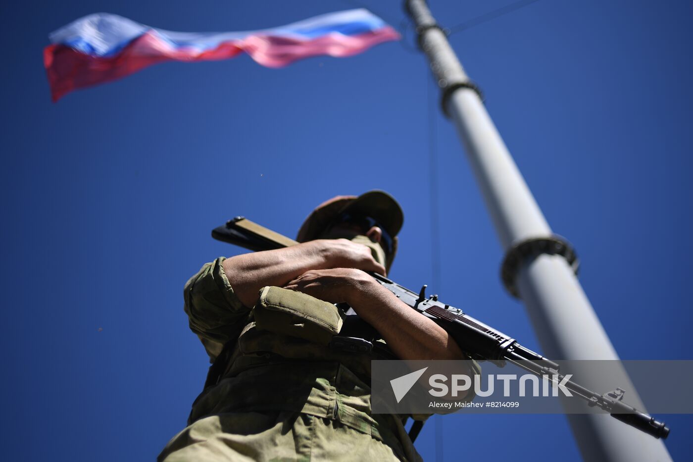 Ukraine Melitopol Russia Day Celebrations