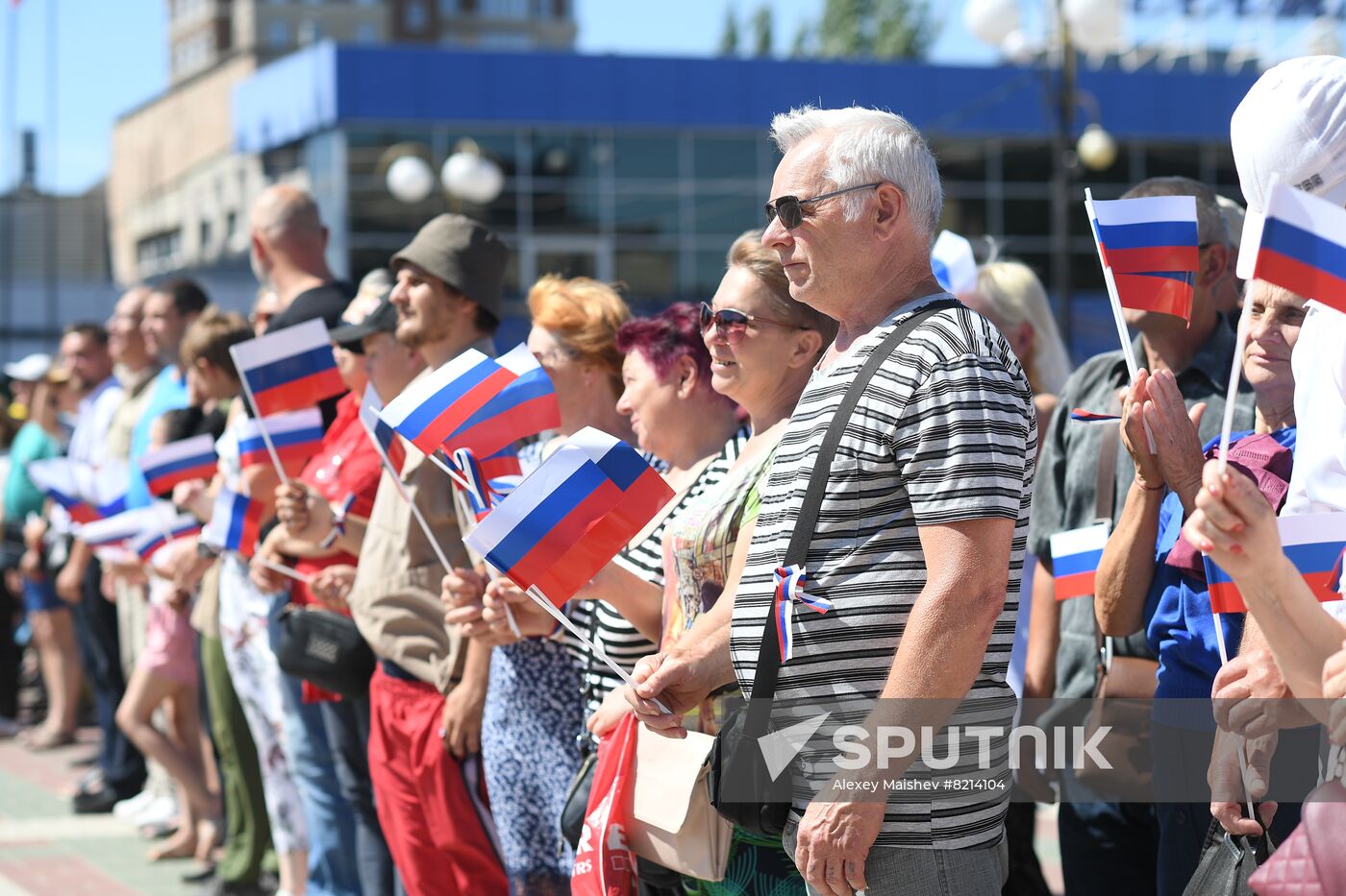 Ukraine Melitopol Russia Day Celebrations