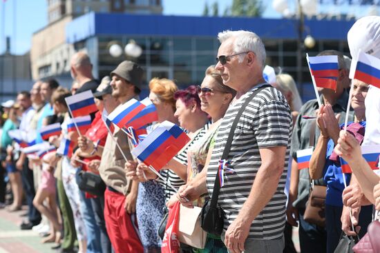 Ukraine Melitopol Russia Day Celebrations